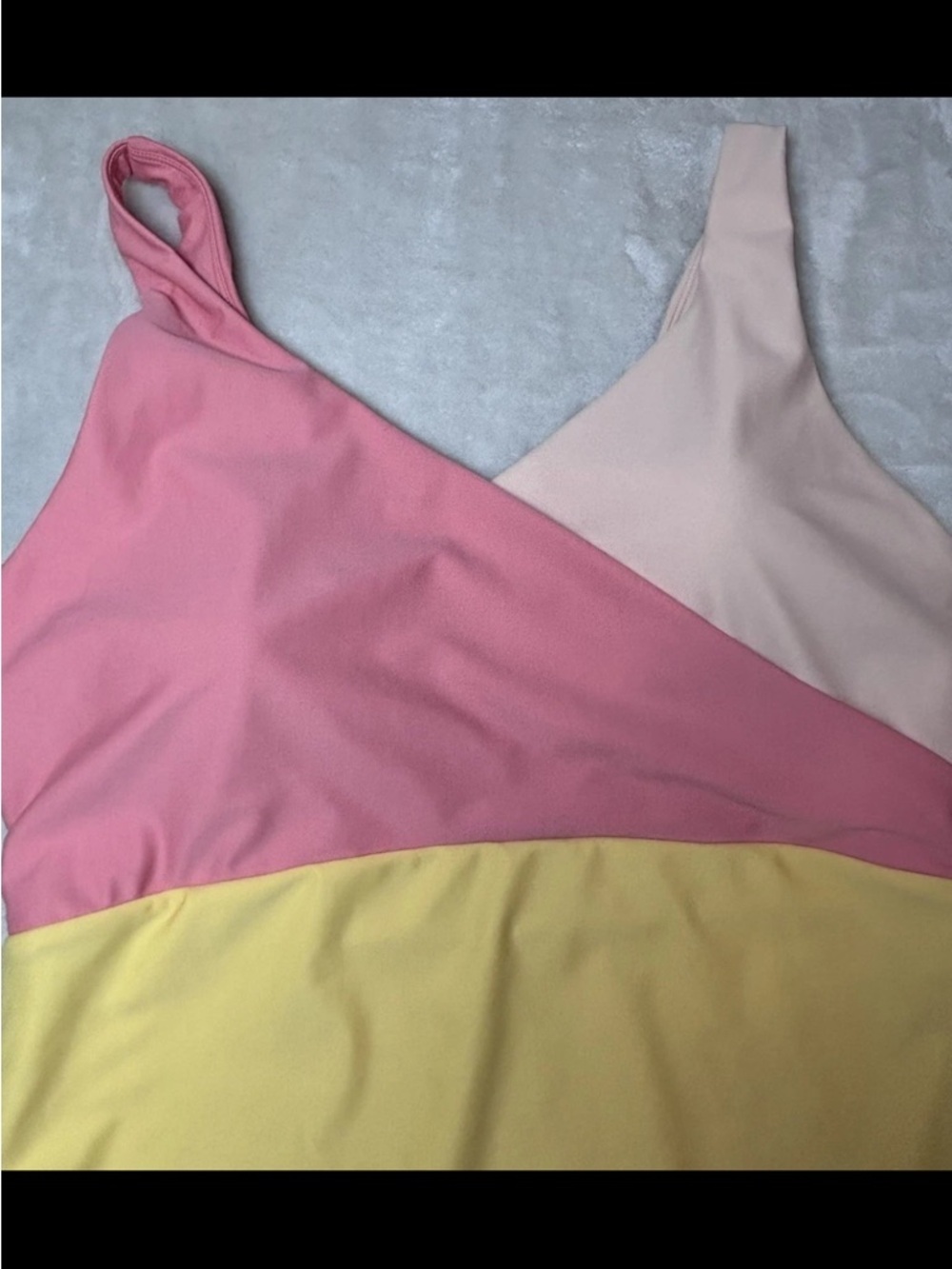 Roolee Colorblock One-Piece Swimsuit in Pink & Yellow - Picture 6 of 7